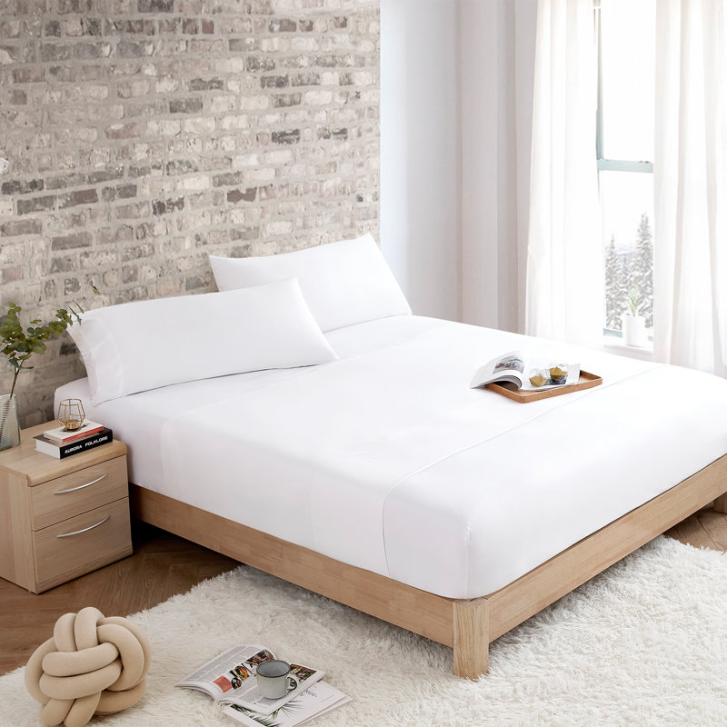 Snorze Cloud Snorze Coma Inducer Silky Rayon Sheet Set, White, Twin XL