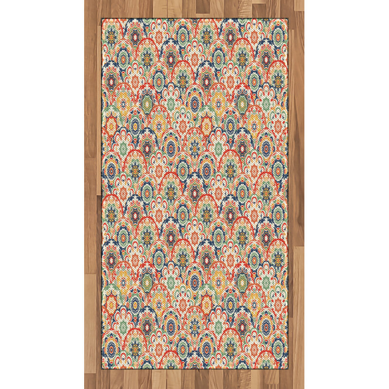 Geometric High Density Long Fiber Poly Threads Decorative Area Rug Carpet, Rectangle 2'7" x 5'
