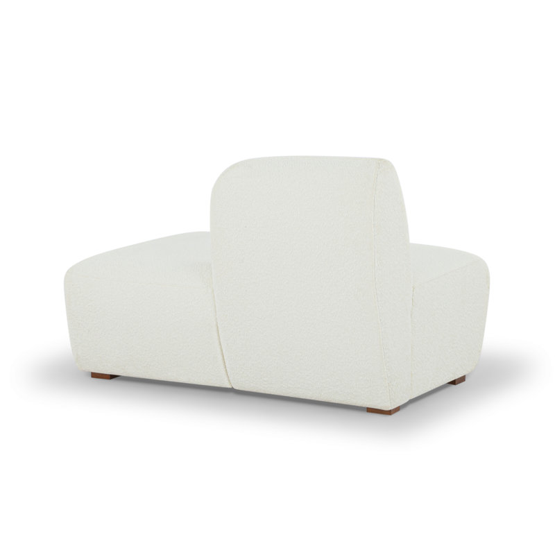 Chaise longue rembourrée Jainie, Dune Performance Boucle, Orienté à gauche (vu de face)