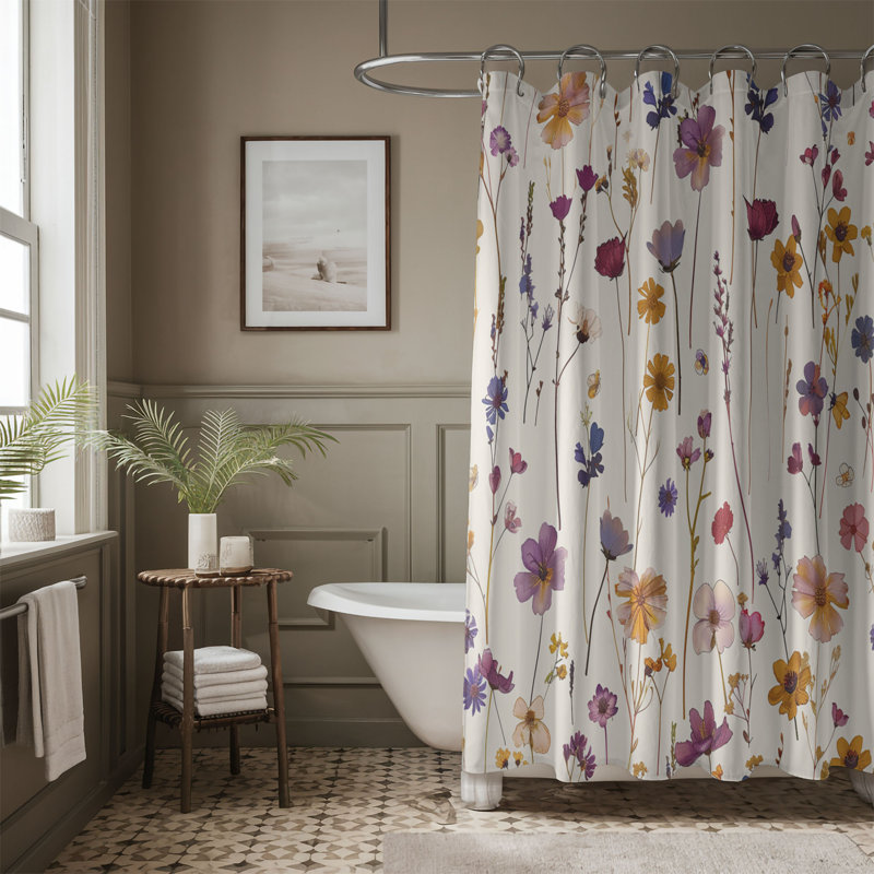 Rideau de douche standard 1 pièce, H 74 po x l 71 po