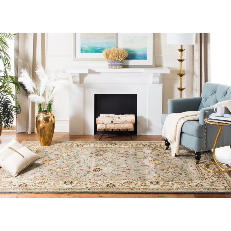 Fullwood Hand Tufted New Zealand Wool Oriental Rug, Rectangle 5' x 8'
