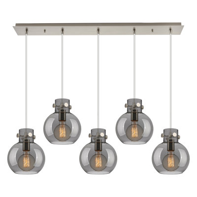Luminaire suspendu sphère 5 lumières Amrith