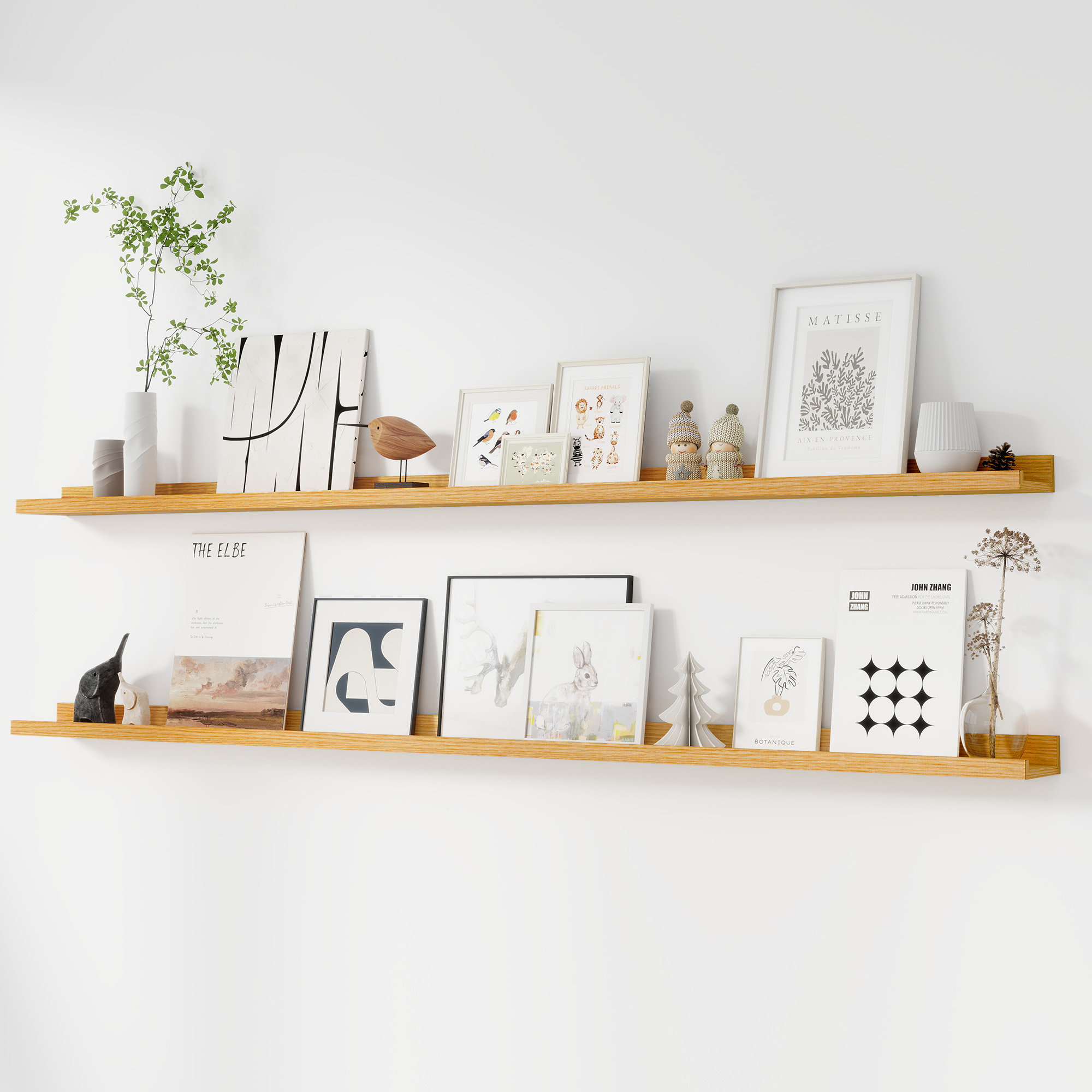 Millwood Pines Darlicia 2 Piece Picture Ledge Wall Mounted Shelf & Reviews | Wayfair