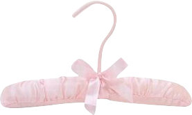 Satin Standard Hanger for Dress/Shirt/Sweater, Pink