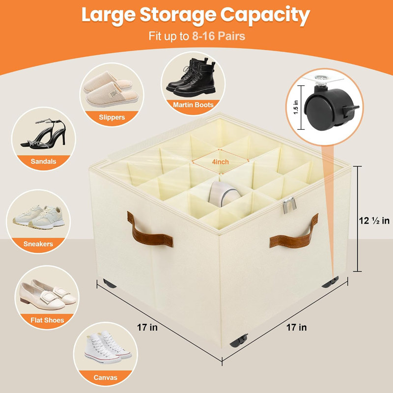 2 Pack Shoe Organizer for Closet