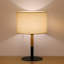 Lampe de table noire 16,2 po Ftima