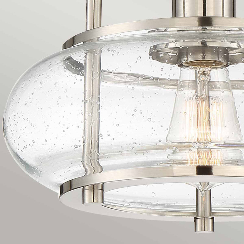 Kelli Glass Semi Flush Mount