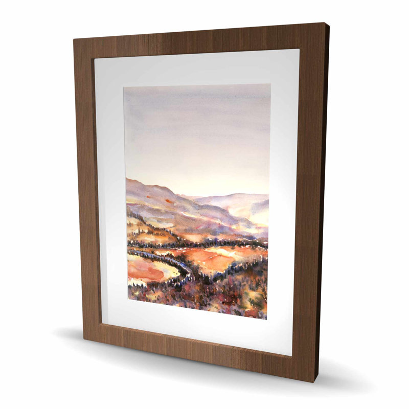 Reproduction matte encadrée mauve Canadian Forest