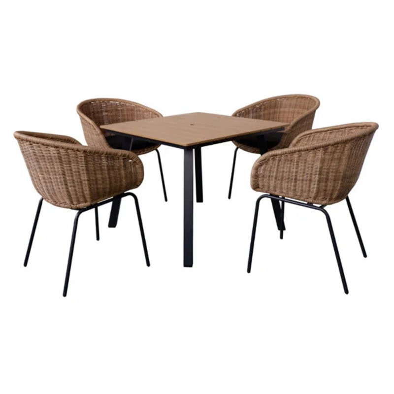 Cendro 5 Piece Dining Set