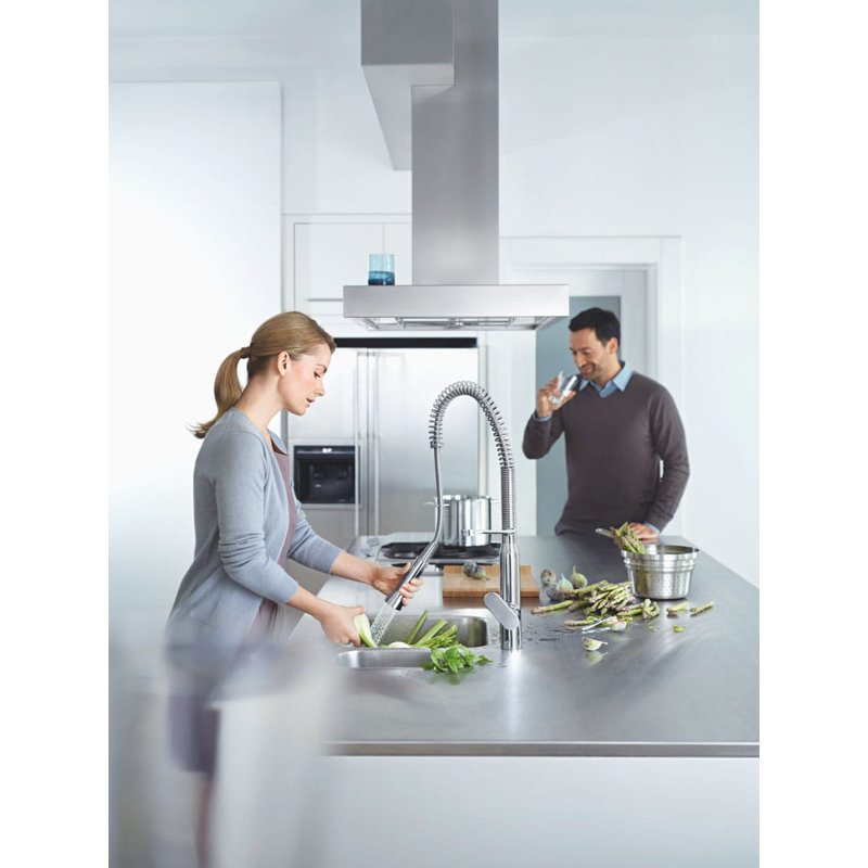 K7 Pull Down Single Handle Kitchen Faucet with Accessories, StarLight Chrome