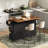 Kitchen Island with Drop Leaf & Power Outlet, Rolling Kitchen Island Cart On Wheels-1282018187-1282018189