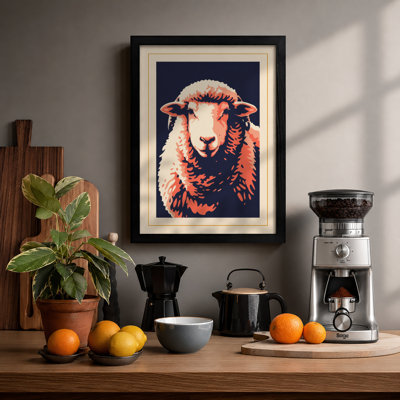 Sheep's Head Rustic - Framed Print