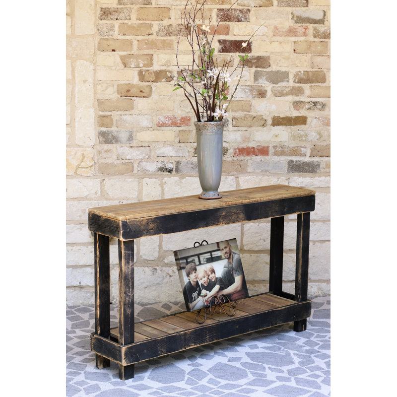 Wickersham 46'' Solid Wood Top Console Table