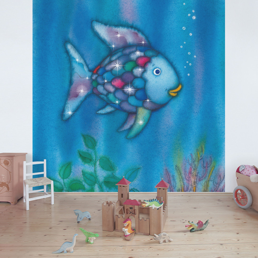 Tapete Rainbow Fish Alone in the Deep Blue Sea