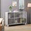 Armoire de rangement en verre 47,25 po du sol au plafond pour la cuisine, le salon et la salle de bain (blanc)