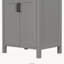 Meuble-lavabo moderne de 48 pouces avec lavabo en céramique, portes à fermeture douce, tiroir rabattable et tablettes de porte à double couche