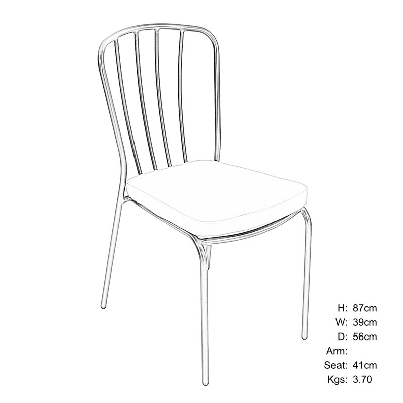 NOVA BISTRO 60cm Mosaic Table with Milan Chair Garden Set