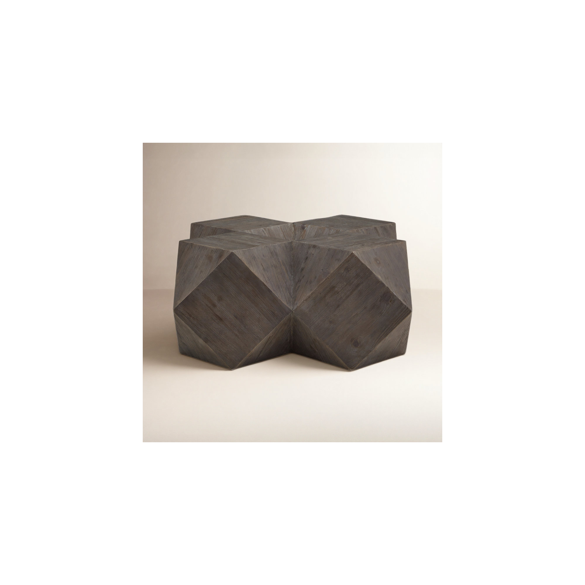 Solid Wood Coffee Table, Dark Brown