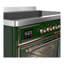 Cuisinière à induction de 48 pouces avec 6 éléments à induction en vert émeraude Majestic III Series (garniture cuivre)-124828915-124828920