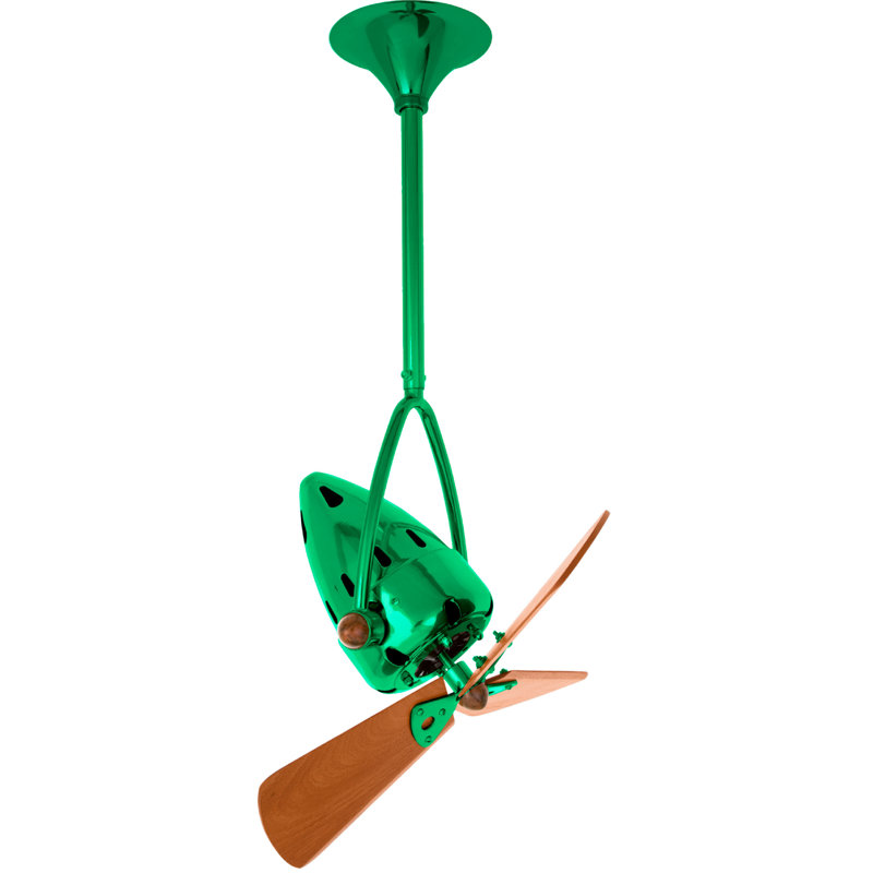 16" Jarold Directional 3 Blade Ceiling Fan, Esmeralda