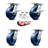 4 Piece Solid Poly Caster Set