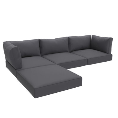 Outdoor Sectional Sofa Replacement Cushions Set, 5 Inch by Corrigan Studio
