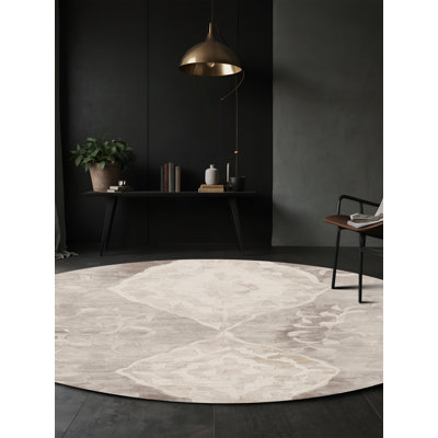 Machine Washable Grey Area Rug GSIX03590
