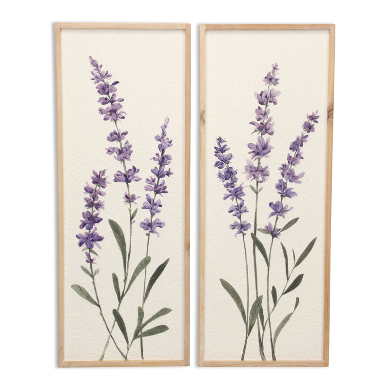" Vertical Flowering Lavender Bouquet " 2 - Pieces