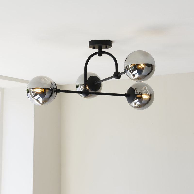 Cadel Glass Semi Flush Mount