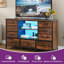 9-Drawer LED TV Unit TV Cabinet  for TVs up to 55”