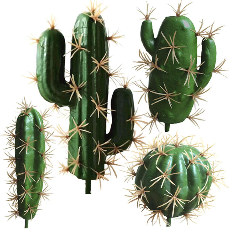 4-piece Artificial Cactus Set