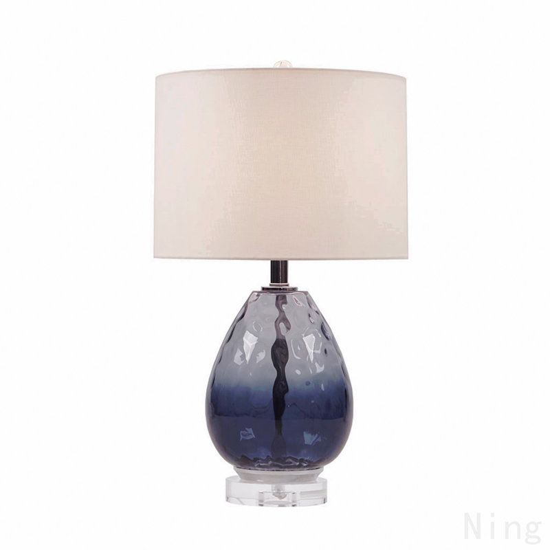 Lampe de table en verre Ombre