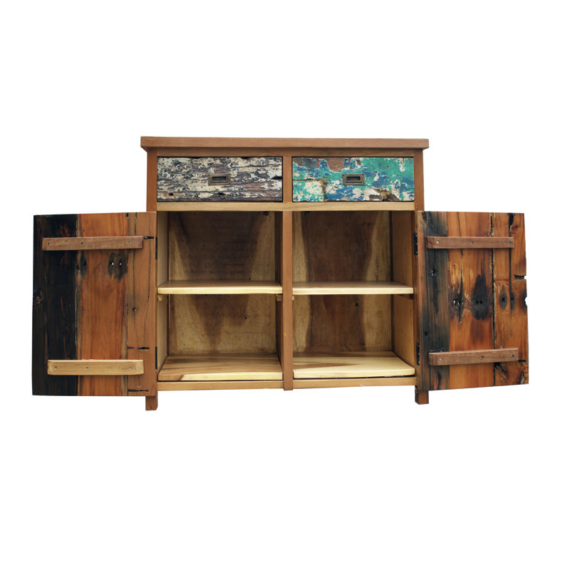 Barnes Teak Solid Wood 39 " W 2 - Drawer Dresser