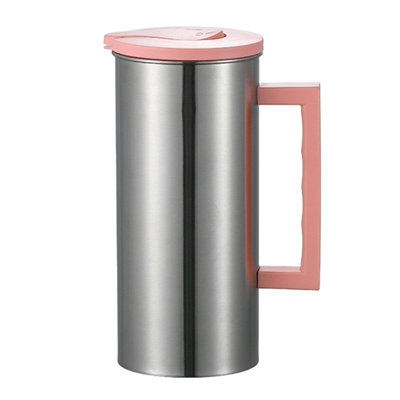 Cold water Stainless Steel Cold Water Kettle 1.6L Household Kettle, Restaurant Beverage Kettle, Milk Kettle, Large Capacity, Convenient Straight Tube Kettle With Lid