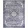 Nourison Washables Power Loom Cotton Floral Area Rug in Grey