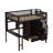 Gunjan Loft Bed with Bookshelf,Drawers,Desk,and Wardrobe-1069354026-1069354020