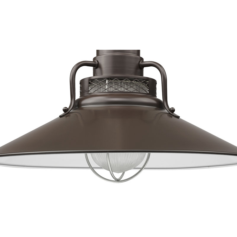 Luminaire suspendu conique à 1 lumière Eliseo, Bronze architectural, H 9,5 po x l 14 po x P 14 po