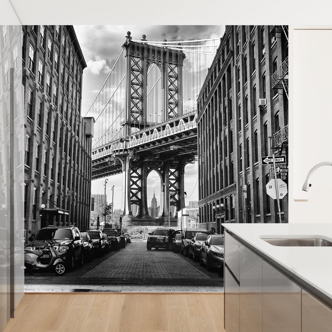 Matte Fototapete Manhattan Bridge in Amerika 1,92 m x 192 cm