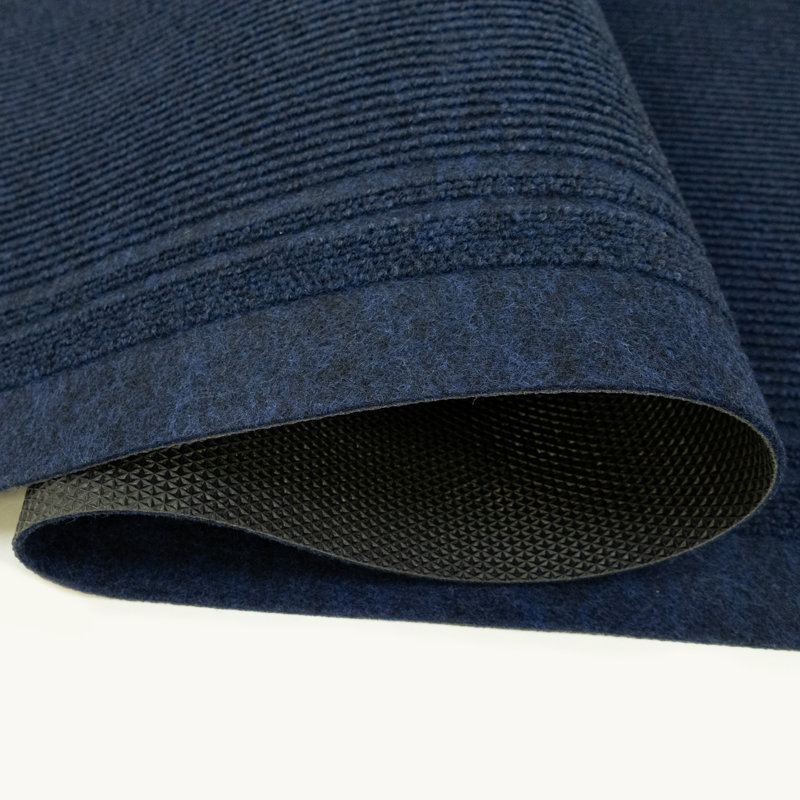 Light Weight Indoor / Outdoor Slip Resistant Dark Navy Rug, Runner 3' x 15'