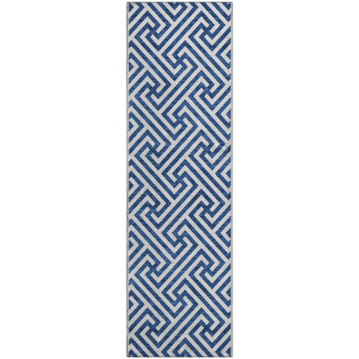 Premium Machine Washable Tweedy Blue Rug