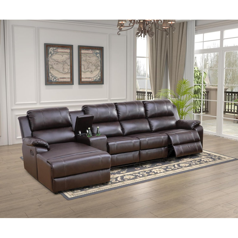 Helouisa Faux Leather Sectional