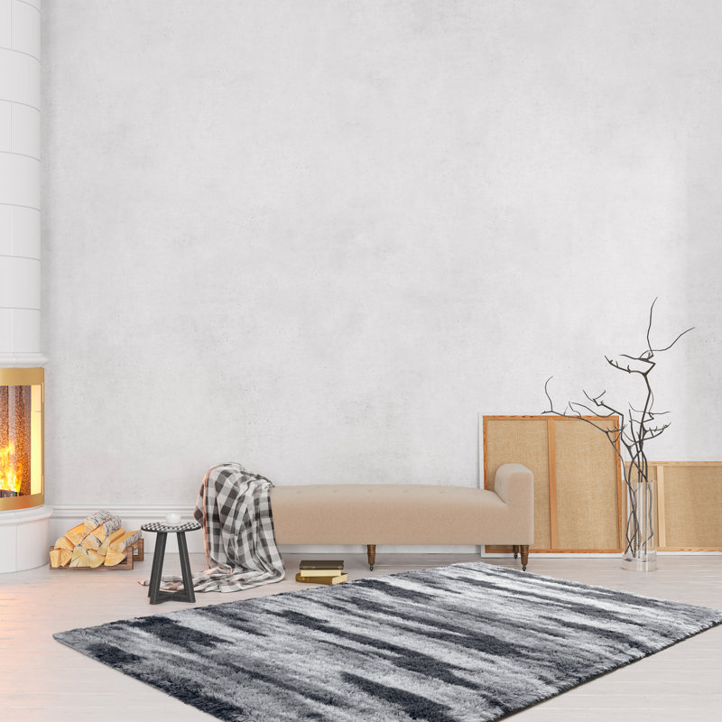 Tapis moelleux à poils longs Wymond, Rectangle de 5 pi x 8 pi