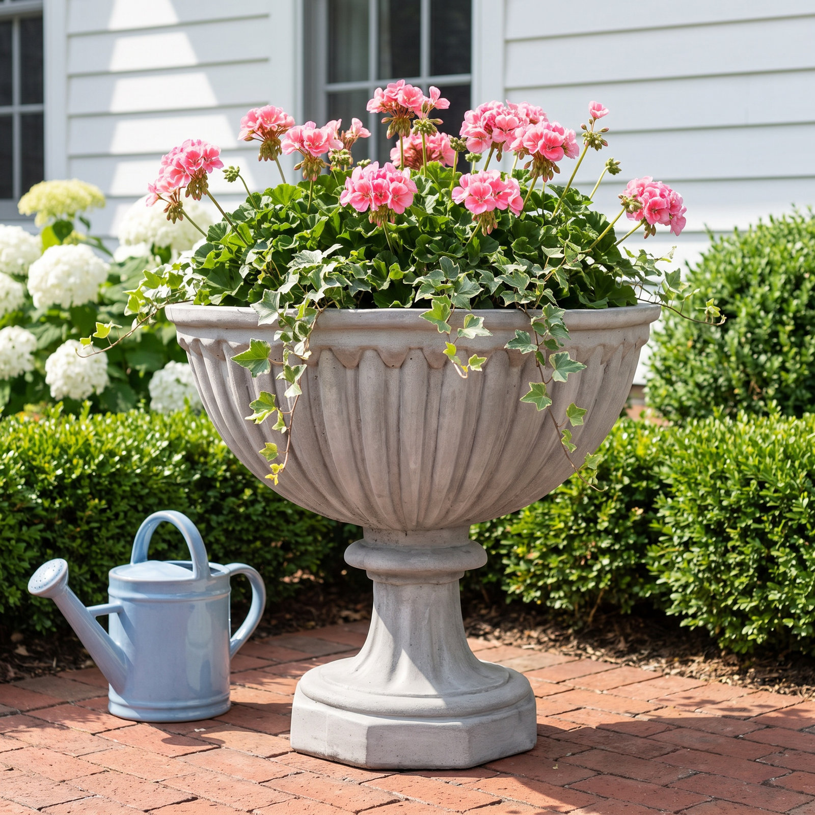 22 in. Treviso Urn, Grey