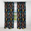 Tribal Dreamscape Feather Boho Motif V - Rideau occultant Boho - 1 panneaux-107555763