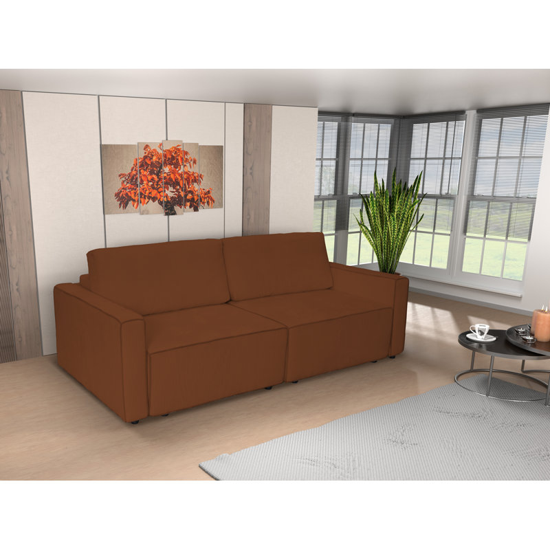 3 Seater Sleeper, Terracotta