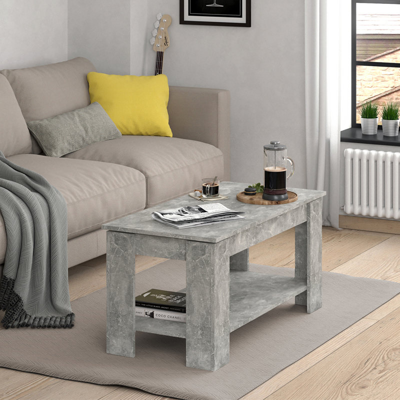 Mallon Lift Top Four Leg Coffee Table with Storage