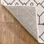 Tapis intérieur / extérieur ivoire Marshanna Nord Trellis-60394683