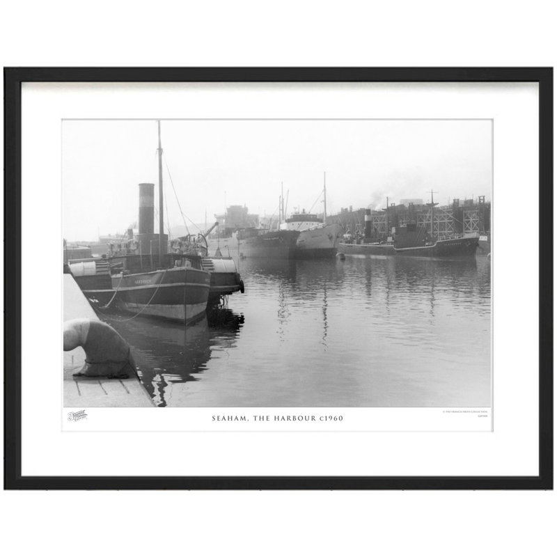 Seaham, The Harbour C1960 by Francis Frith - Single Picture Frame Print, 40cm H x 50cm W x 2.3cm D