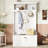 Hall Tree With Storage Shoe Bench And Coat Racks, 4-In-1 Design For Entryway And Hallway, White-1474702521