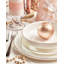 Sable Stone Lain 12-Piece Dinnerware Set Bone China-826259252